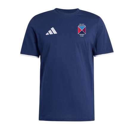 Belfast Harlequins Ladies Hockey Club - Core SS Cotton Tee - Navy -adidas- Stash Shop