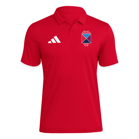 Belfast Harlequins Ladies Hockey Club - Core SS Polo - Red -adidas- Stash Shop