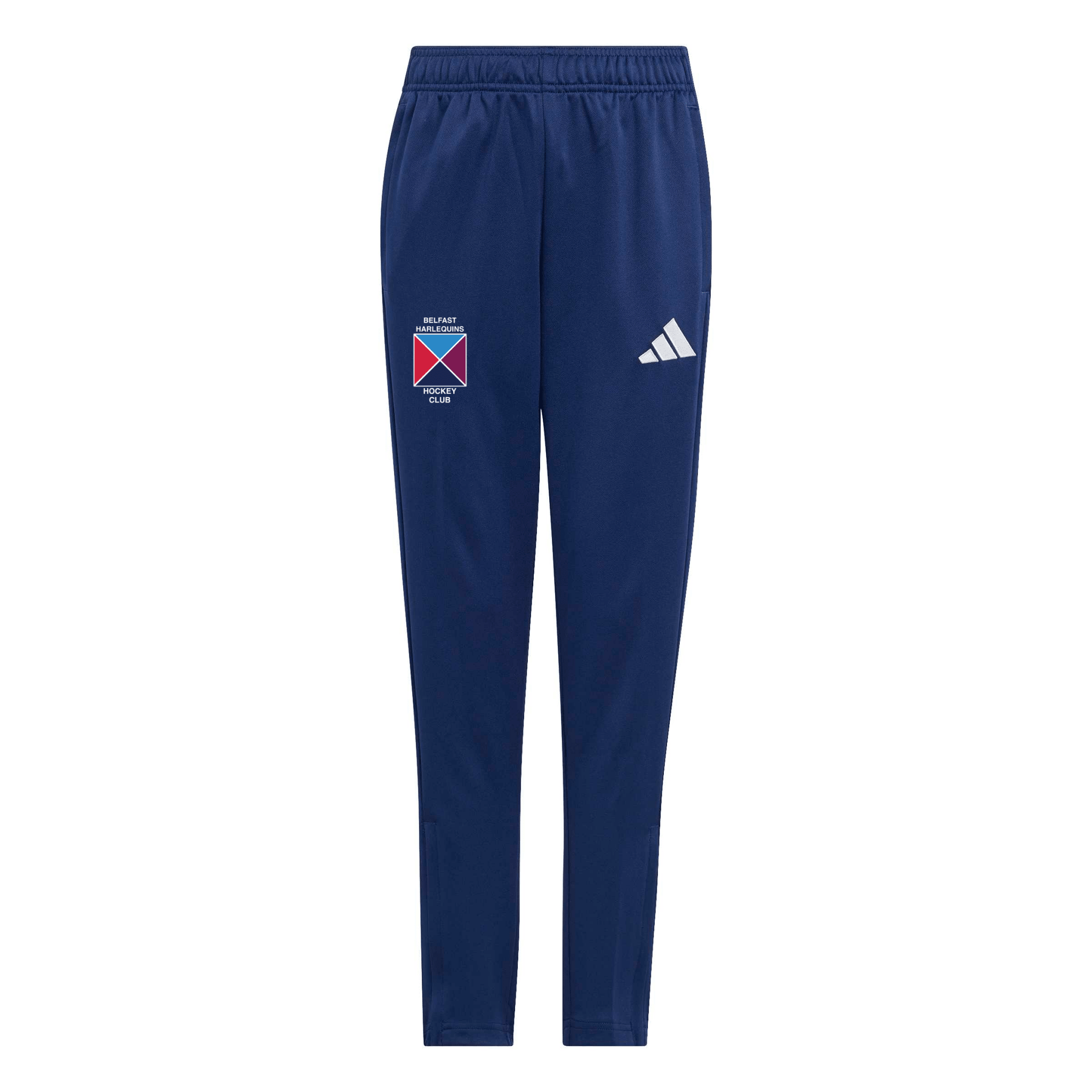 Belfast Harlequins Ladies Hockey Club - Junior Core Zip-Pocket Training Pants - Navy -adidas- Stash Shop