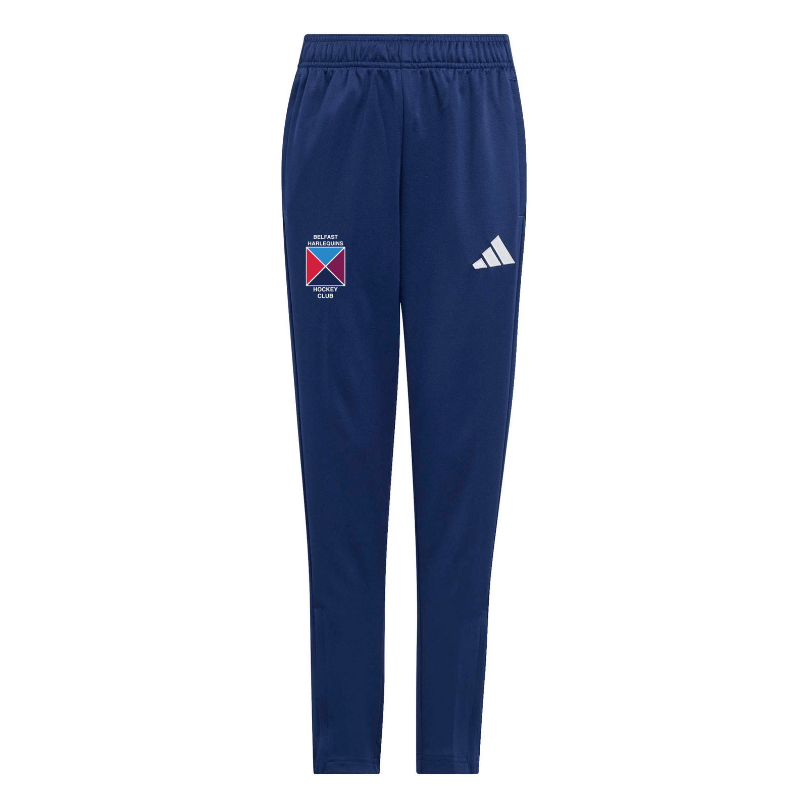 Belfast Harlequins Ladies Hockey Club - Junior Core Zip-Pocket Training Pants - Navy -adidas- Stash Shop