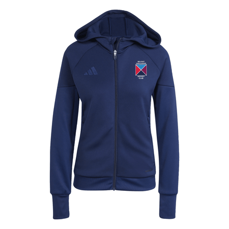 Belfast Harlequins Ladies Hockey Club - Womens Advantage Full Zip Hoodie - Navy -adidas- Stash Shop