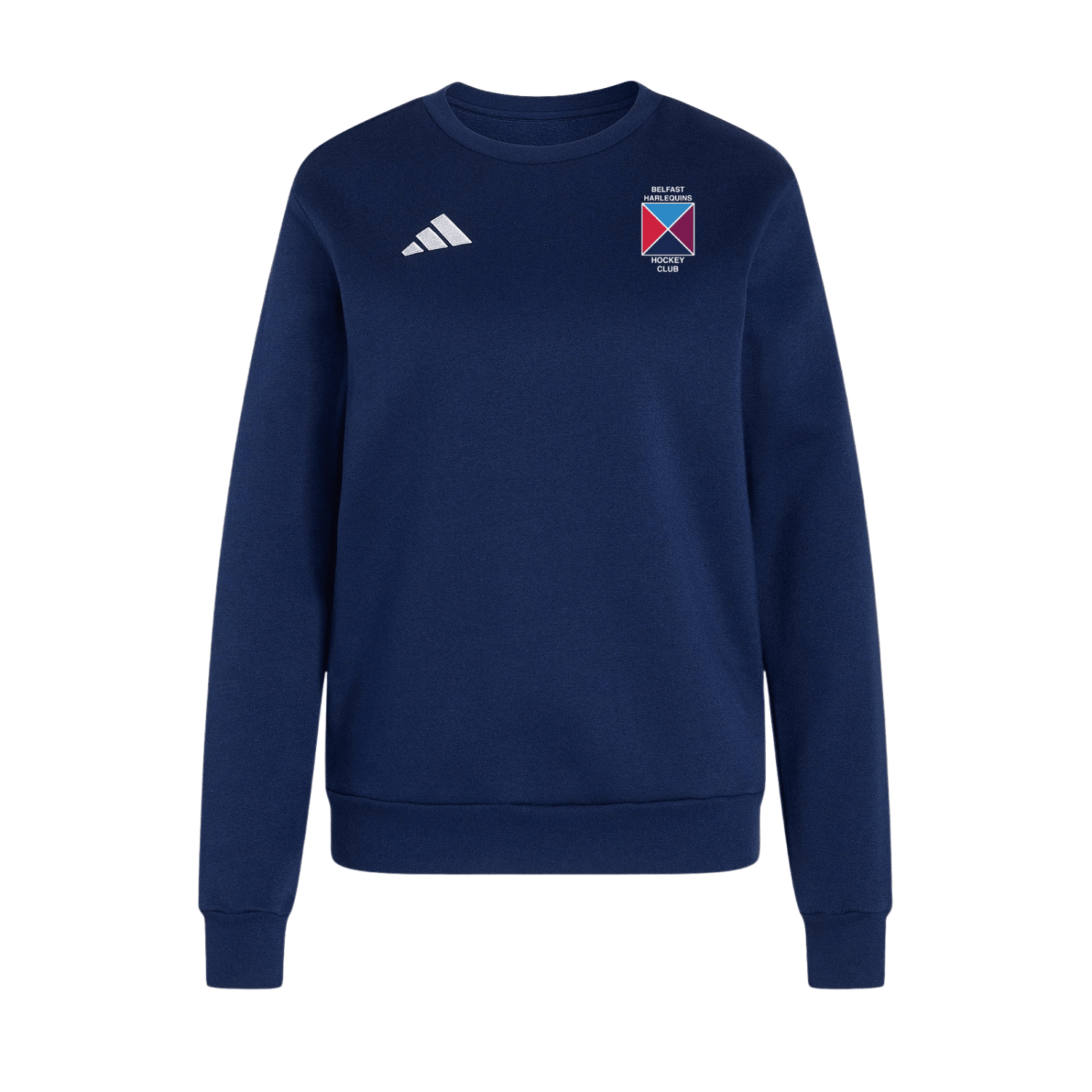Belfast Harlequins Ladies Hockey Club - Womens Core Cotton Sweatshirt - Navy -adidas- Stash Shop