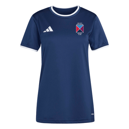 Belfast Harlequins Ladies Hockey Club - Womens Core SS Shirt - Navy -adidas- Stash Shop