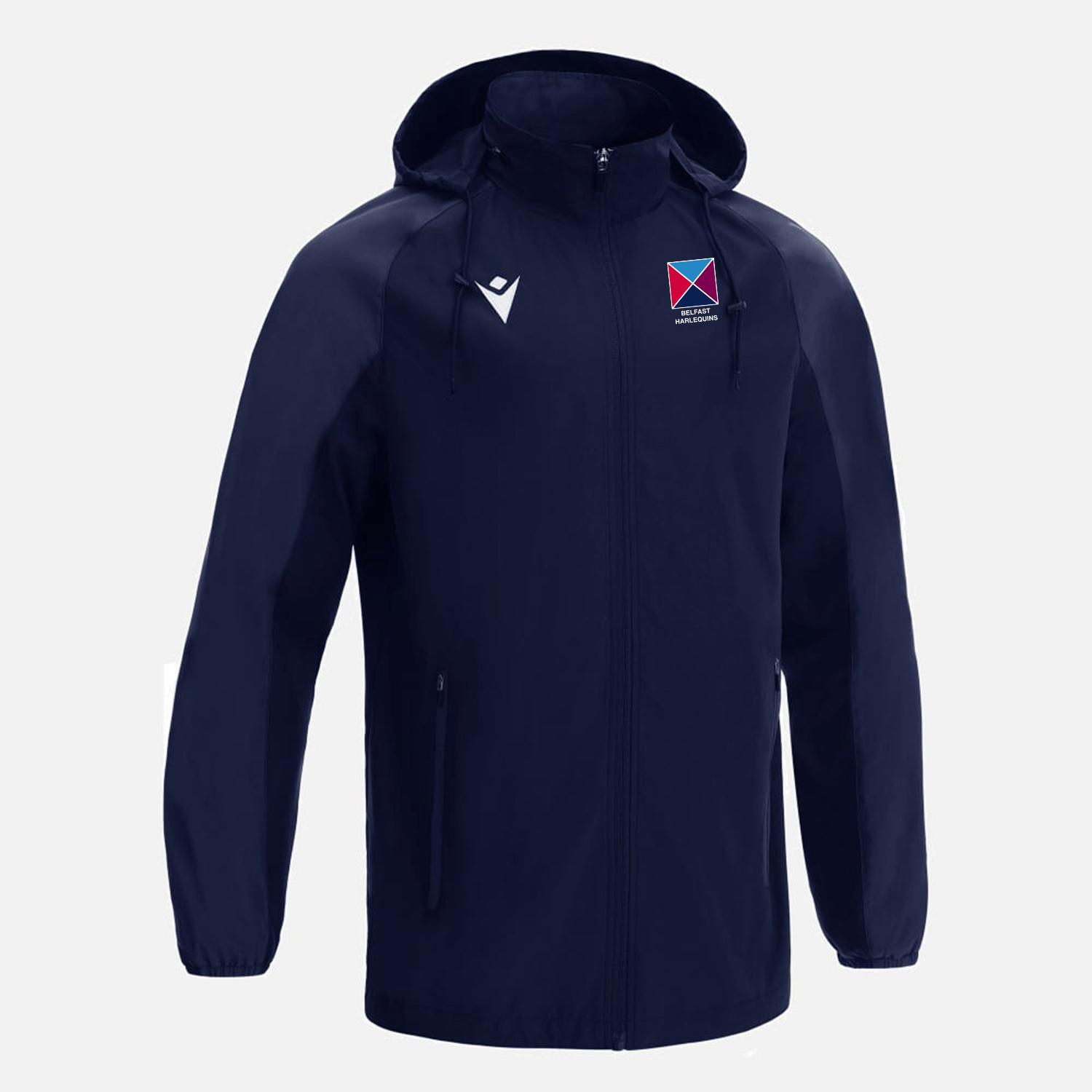 Belfast Harlequins Lightweight Rain Jacket - Macron - Stash Shop