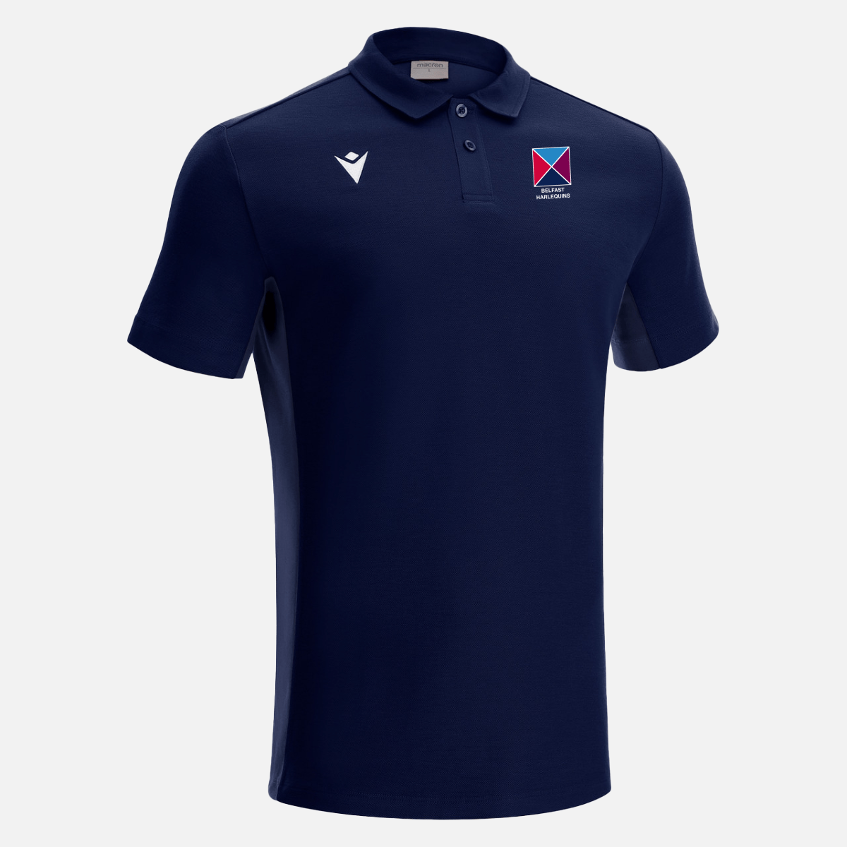 Belfast Harlequins Poly Cotton Polo - Macron - Stash Shop