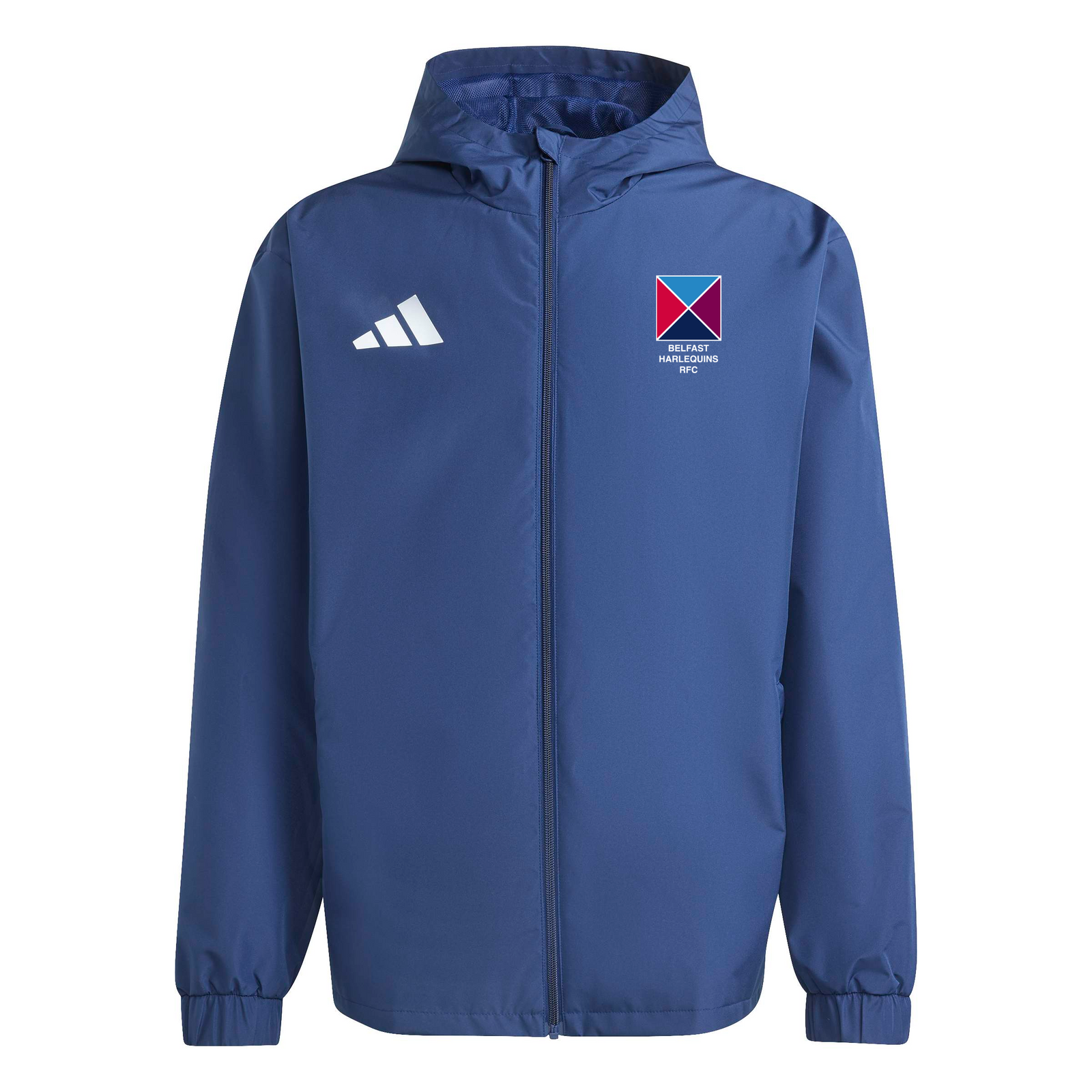 Belfast Harlequins Rugby Club - Core Hooded All-Weather Jacket - Red