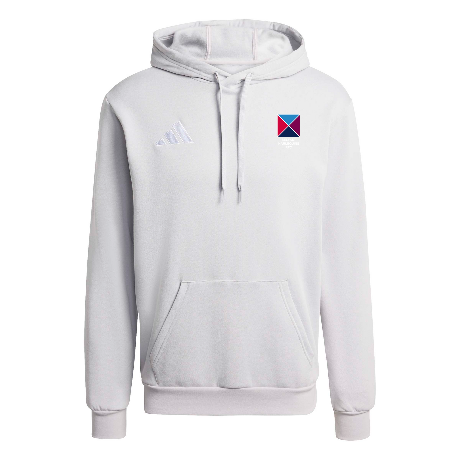 Belfast Harlequins Rugby Club - Core Pull-Over Cotton Hoodie - Grey