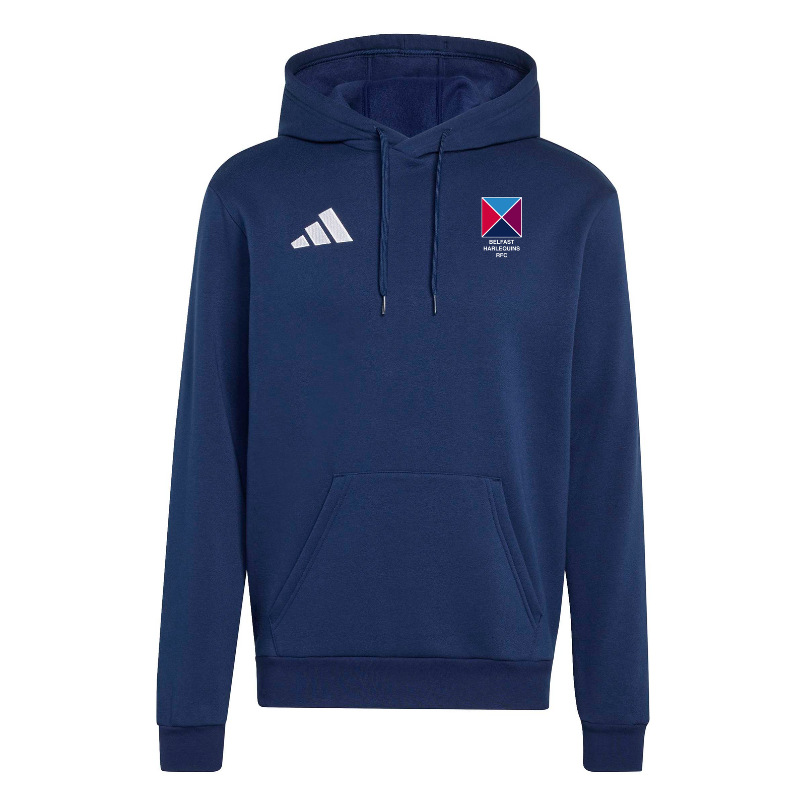 Belfast Harlequins Rugby Club - Core Pull-Over Cotton Hoodie - Navy