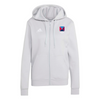 Belfast Harlequins Rugby Club - Womens Core Full-Zip Cotton Hoodie - Grey