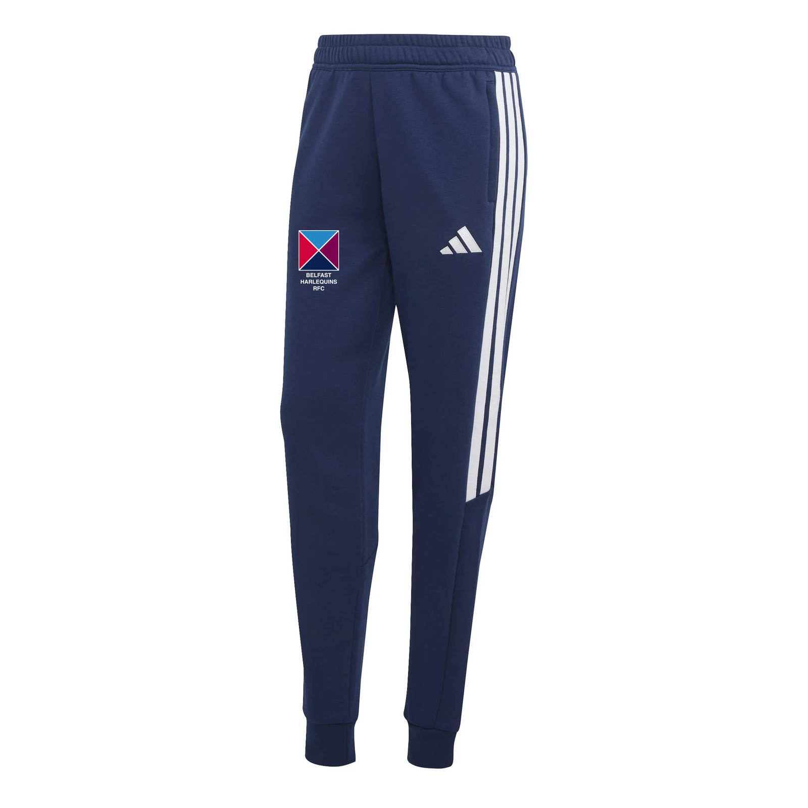 Belfast Harlequins Rugby Club - Womens Advantage League Zip-Pocket Cotton Sweatpants - Navy