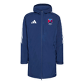 Belfast Harlequins Rugby Club - Advantage Hooded Stadium Parka - Navy -adidas- Stash Shop