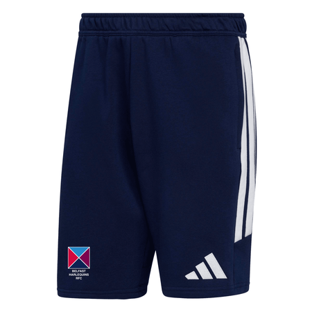 Belfast Harlequins Rugby Club - Advantage League Zip-Pocket Cotton Sweat Shorts - Navy -adidas- Stash Shop