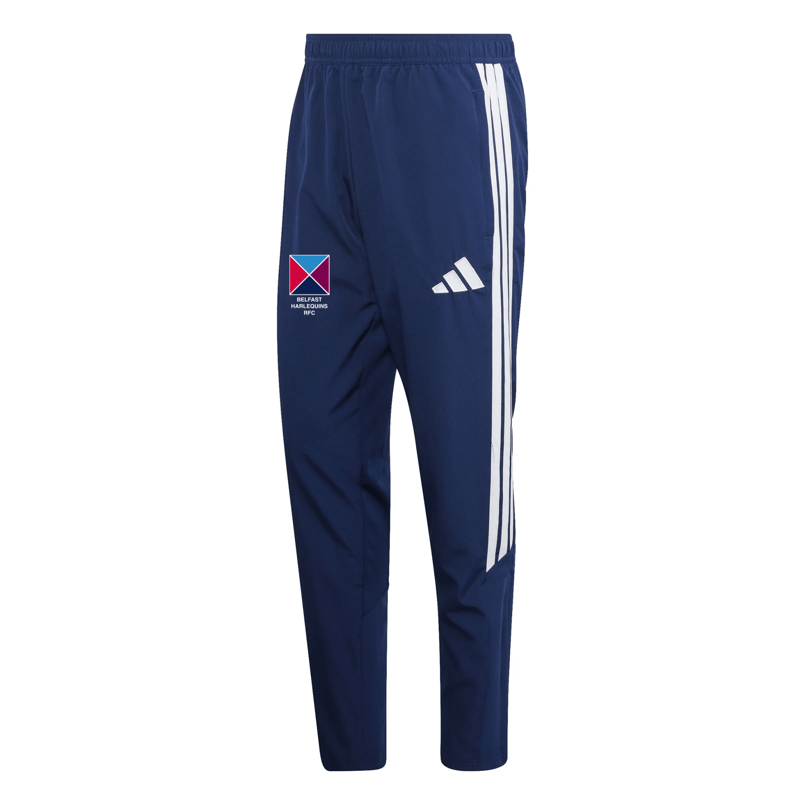 Belfast Harlequins Rugby Club - Advantage League Zip-Pocket Presentation Track Pants - Navy -adidas- Stash Shop