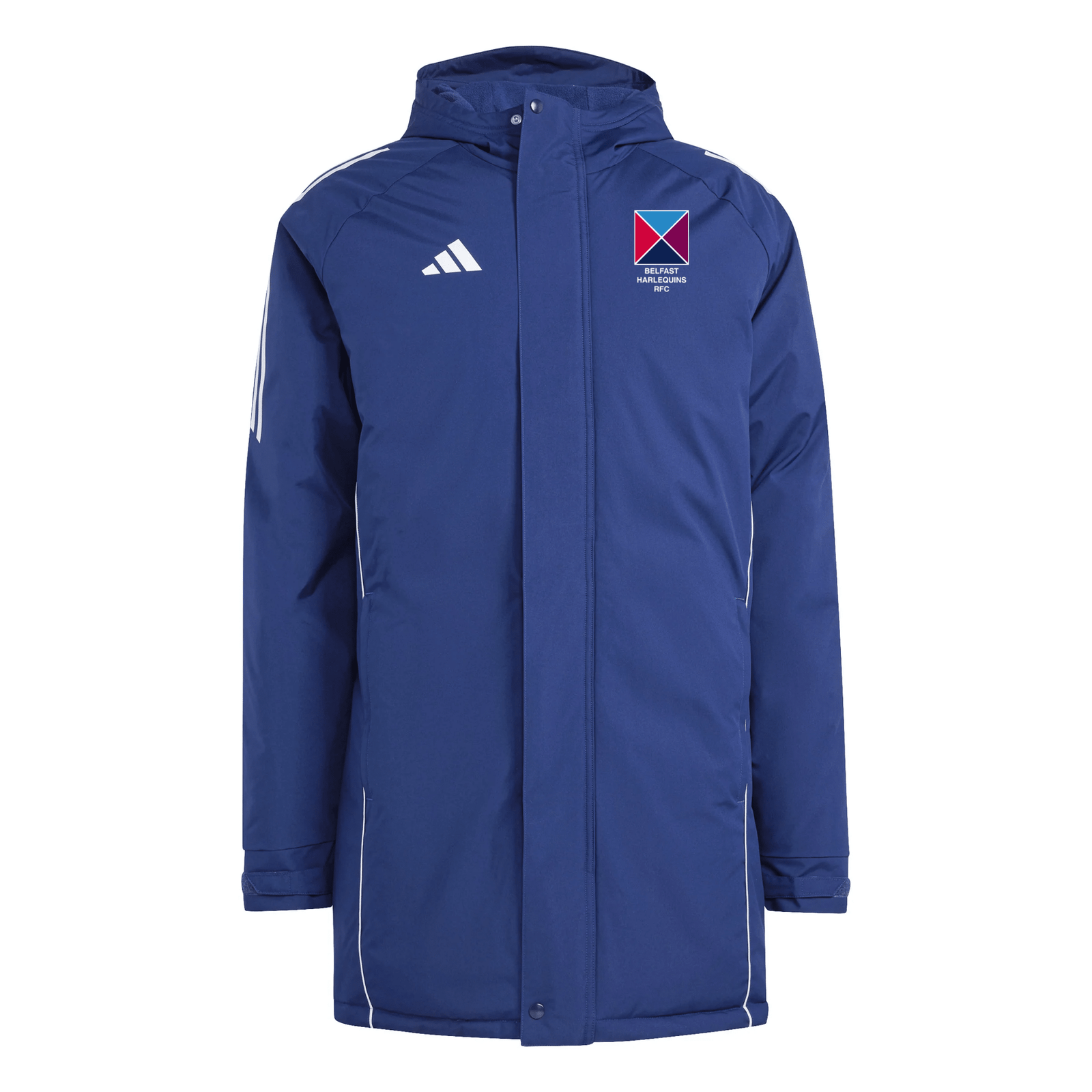 Belfast Harlequins Rugby Club - Advantage Parka - Navy -adidas- Stash Shop