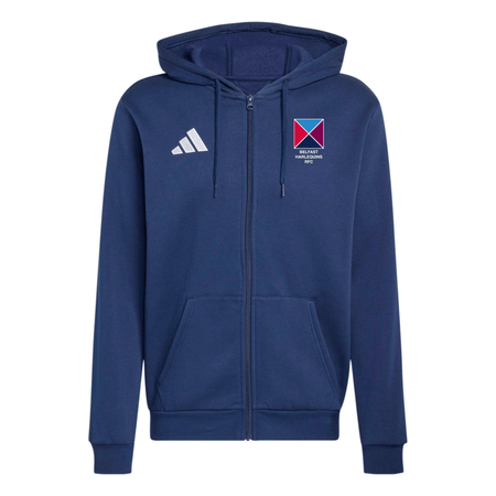 Belfast Harlequins Rugby Club - Core Full-Zip Cotton Hoodie - Navy -adidas- Stash Shop