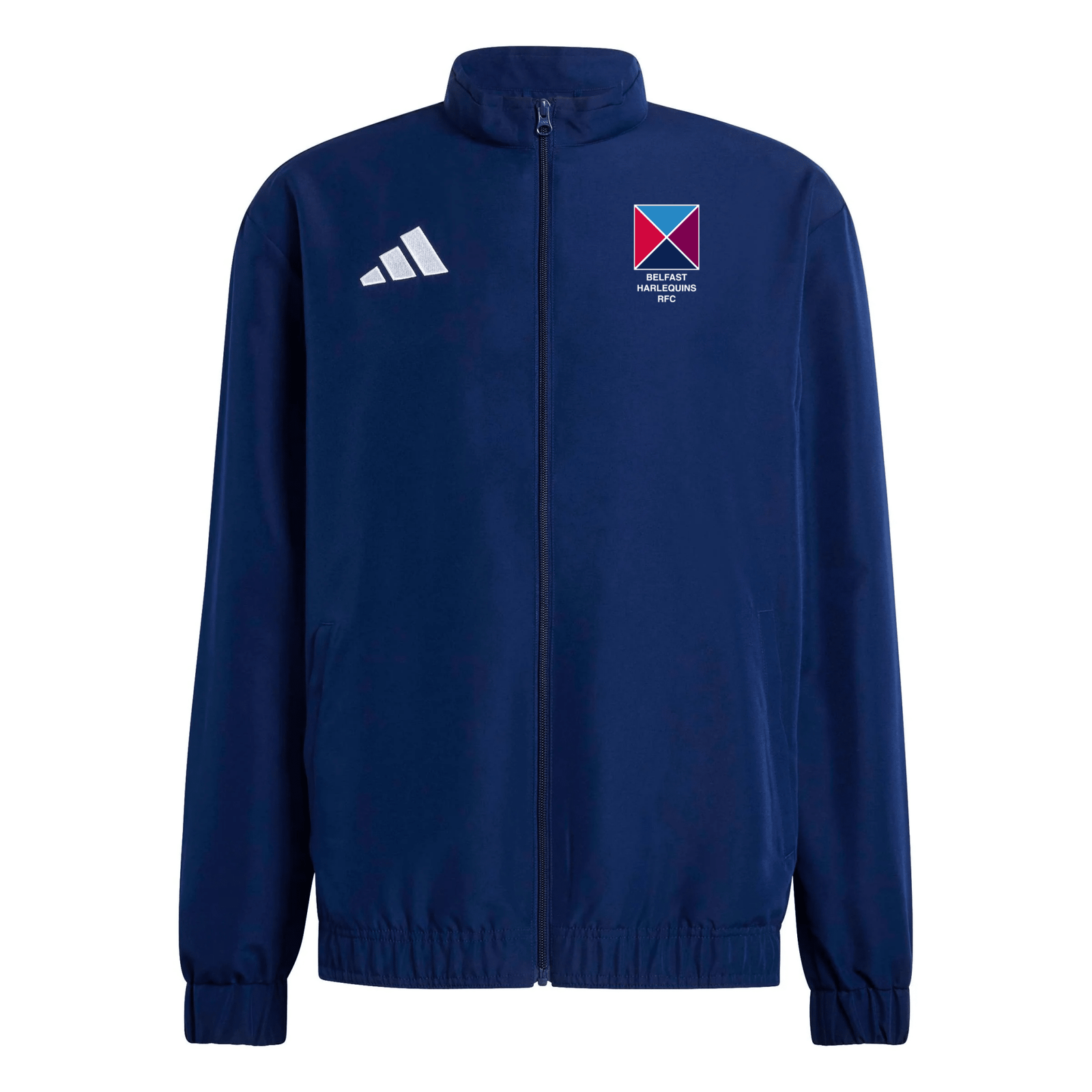 Belfast Harlequins Rugby Club - Core Presentation Jacket - Navy -adidas- Stash Shop