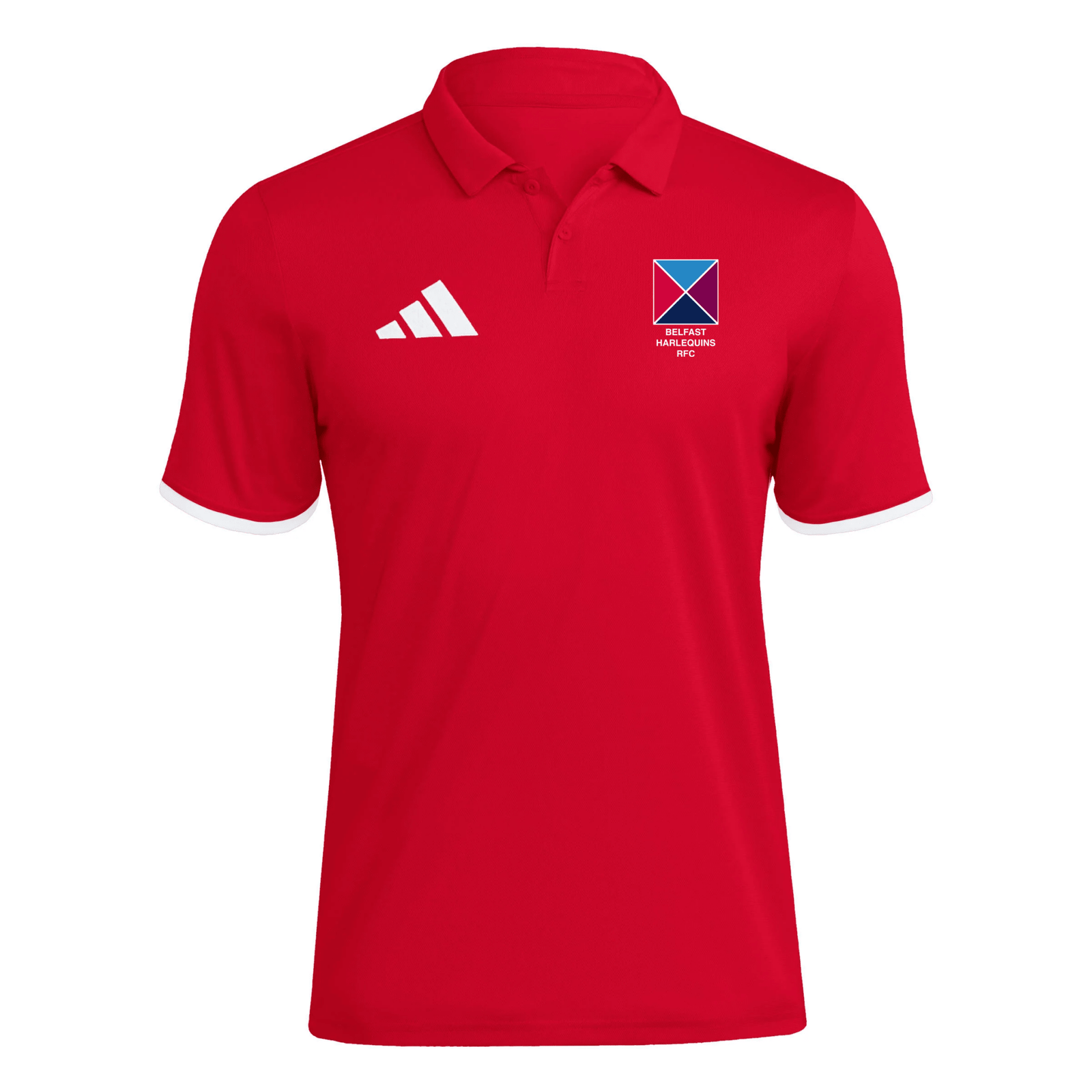 Belfast Harlequins Rugby Club - Core SS Polo - Red -adidas- Stash Shop