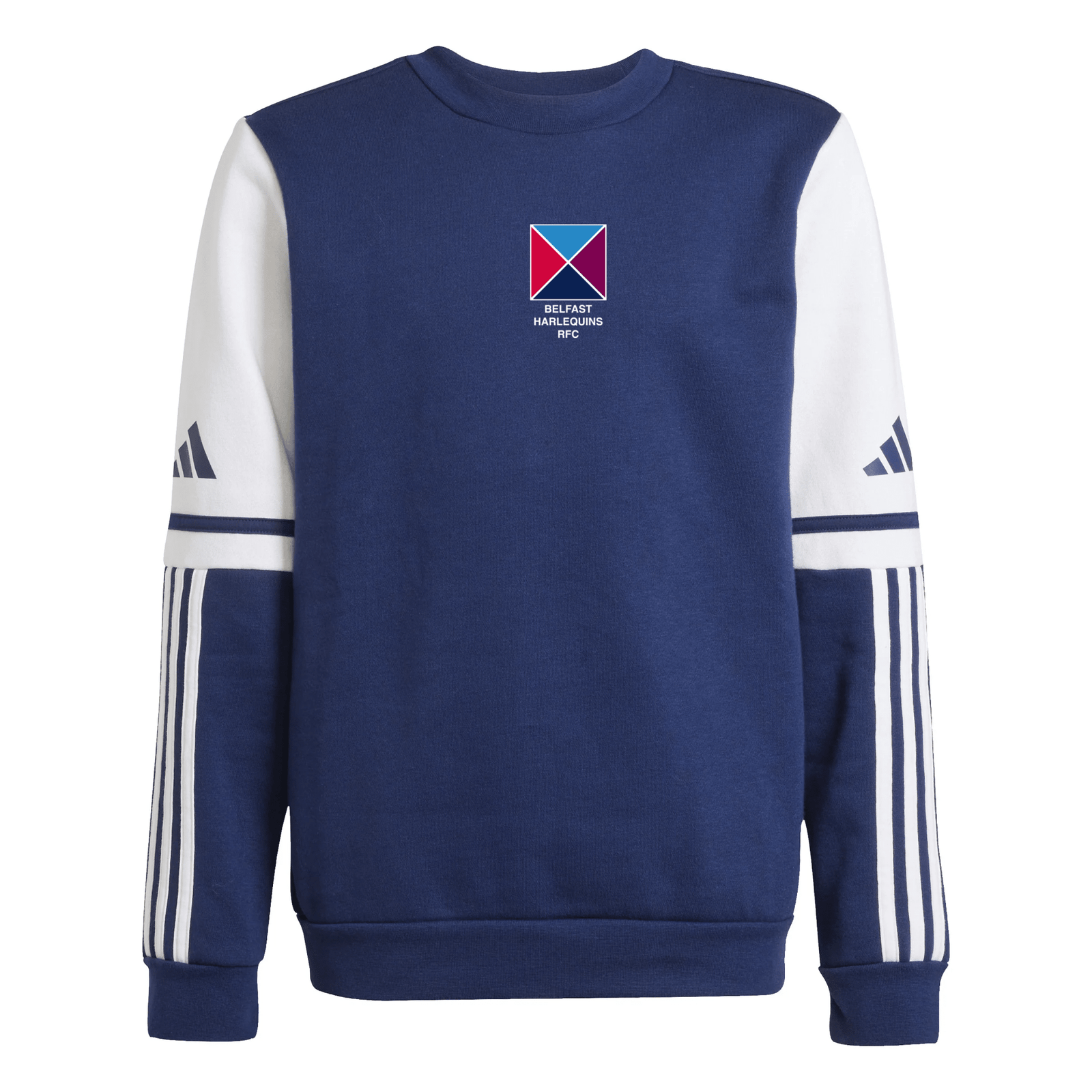 Belfast Harlequins Rugby Club - Junior Squadra Sweatshirt - Navy -adidas- Stash Shop
