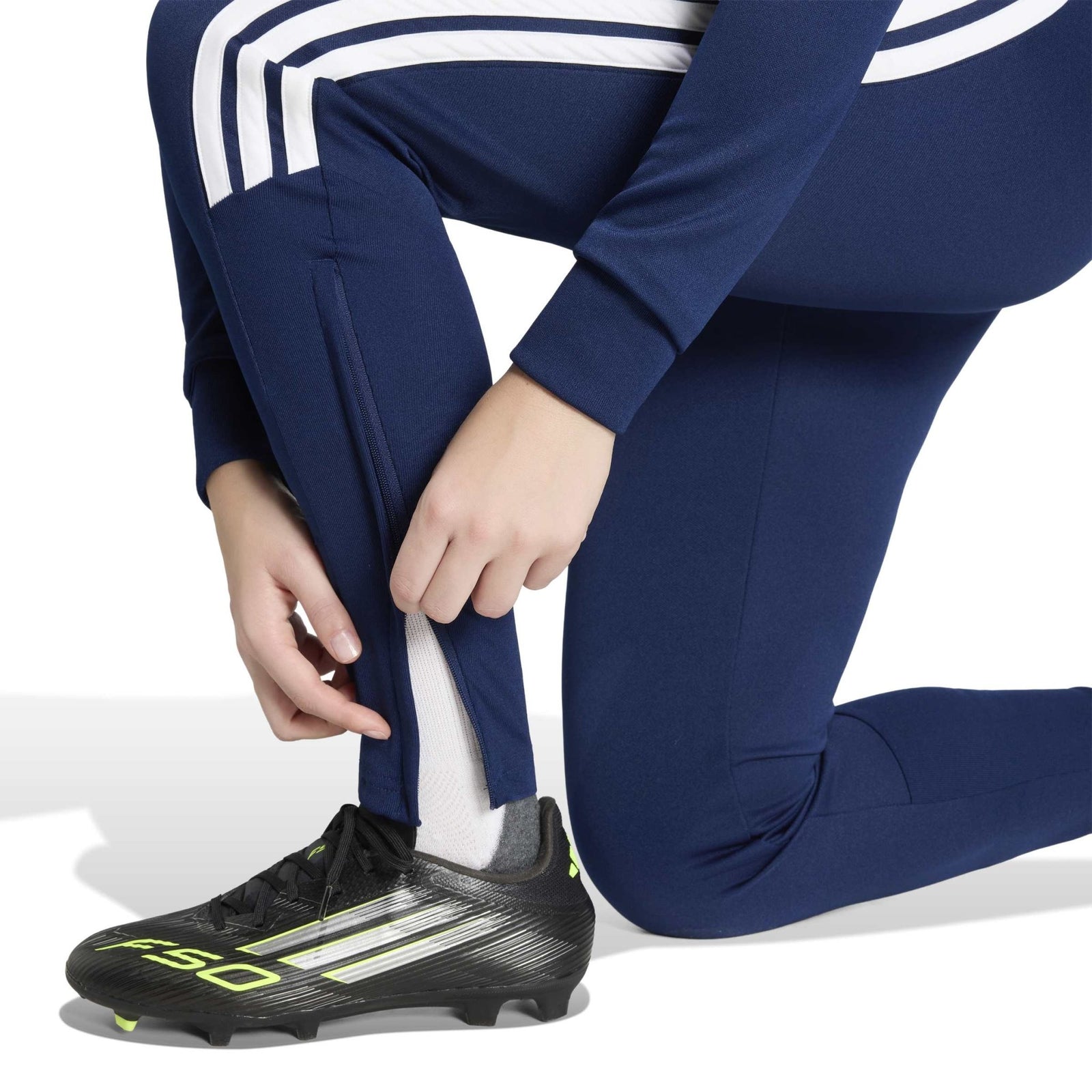 Belfast Harlequins Rugby Club - Womens Advantage League Zip-Pocket Training Track Pants - Grey -adidas- Stash Shop