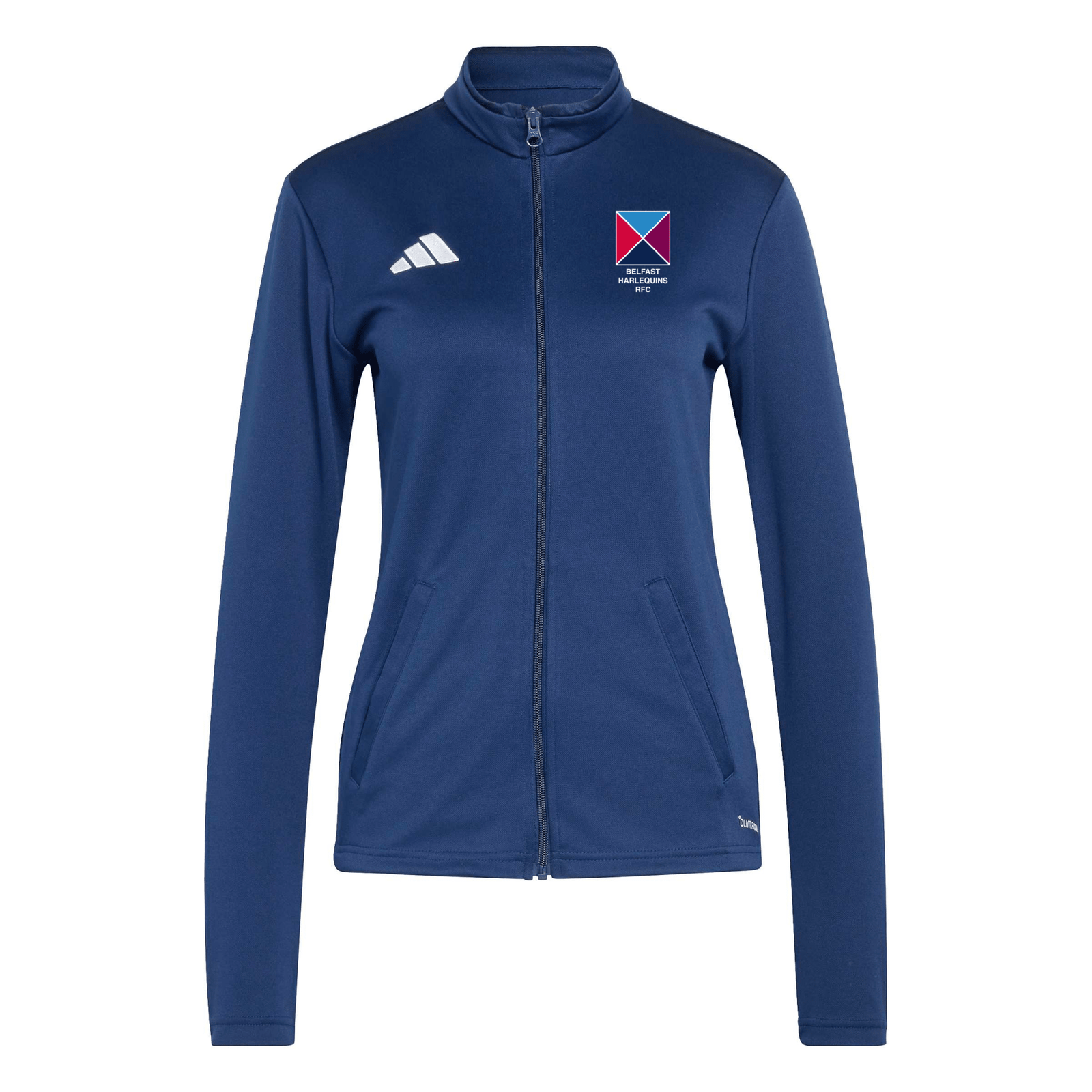 Belfast Harlequins Rugby Club - Womens Core Slim-Fit Track Jacket - Navy -adidas- Stash Shop