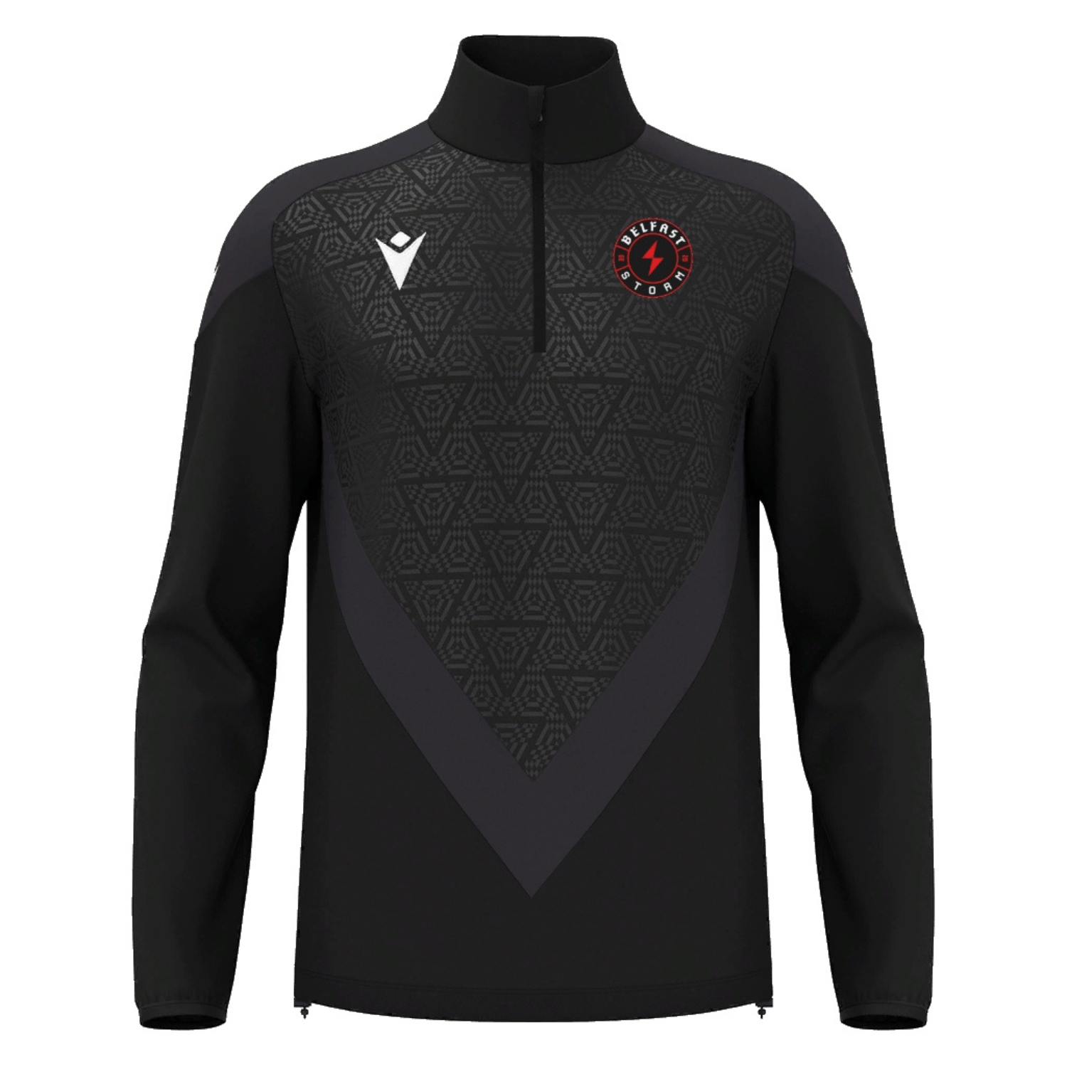 Belfast Storm Gaming - Anduin 1/4 Zip Top Black - Macron - Stash Shop