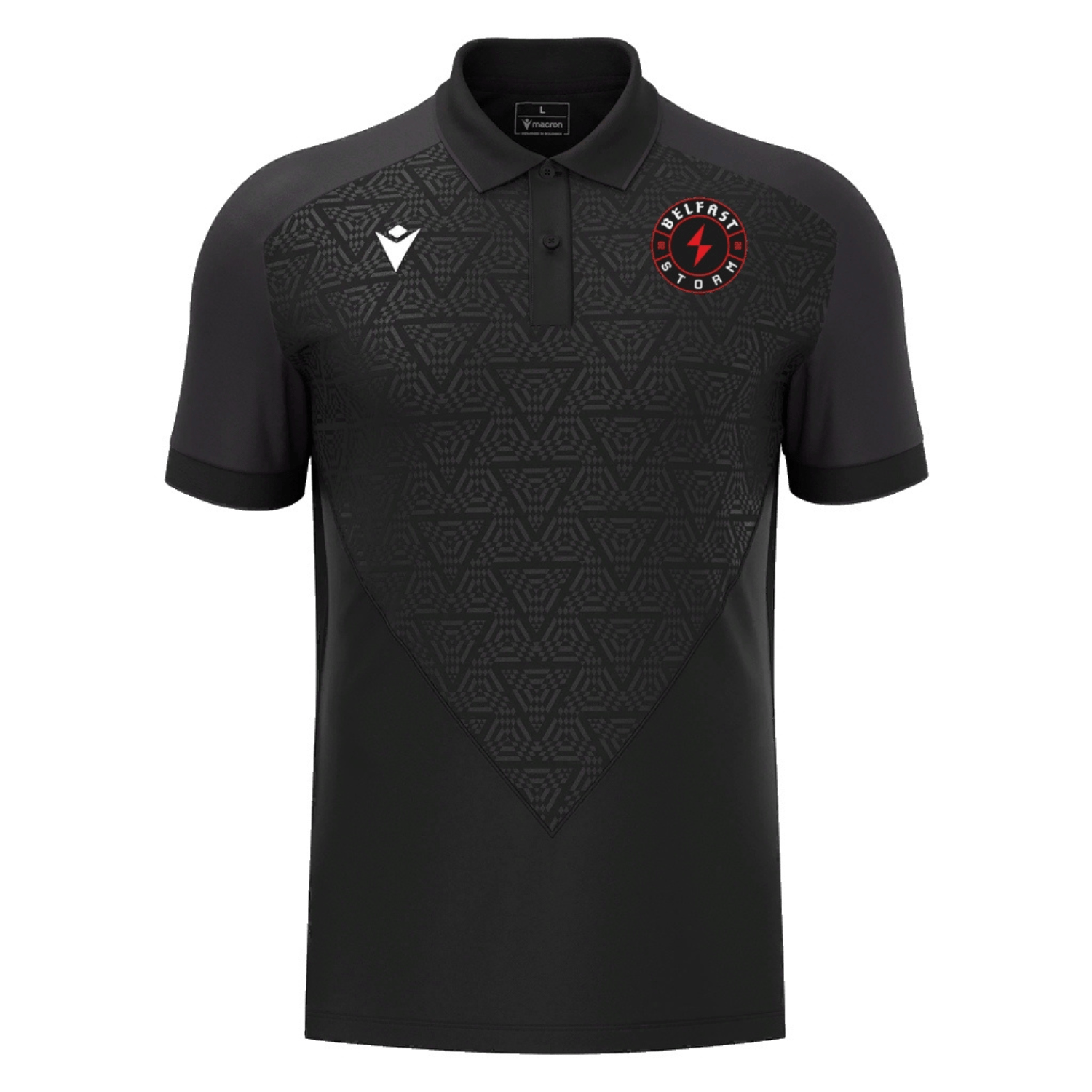 Belfast Storm Gaming - Baldwin Polo Black - Macron - Stash Shop