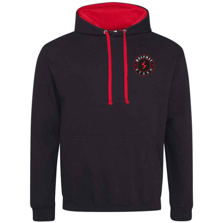 Belfast Storm Gaming Contrast Hood - Black/Red - Stash Shop - Stash Shop