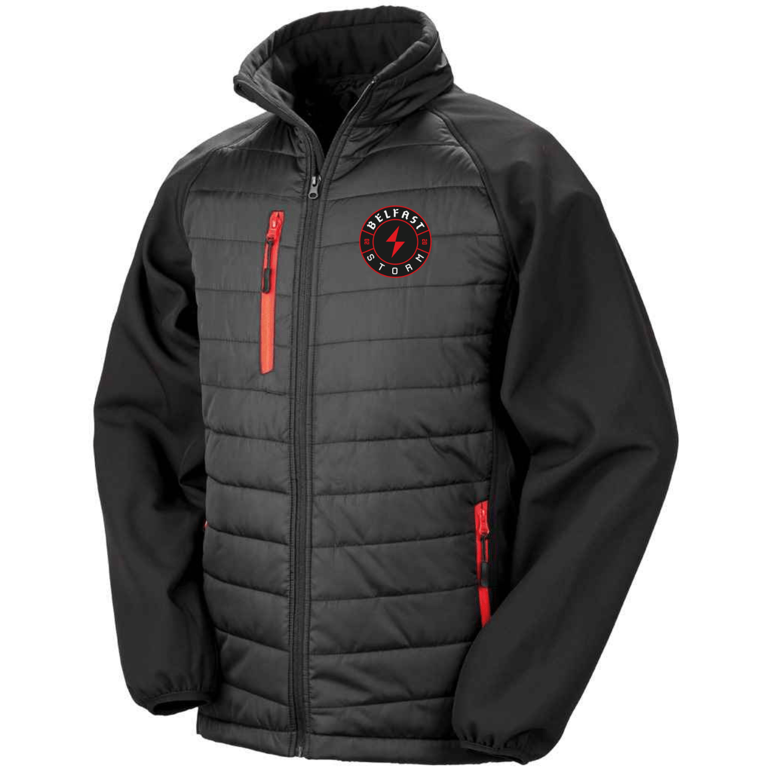 Belfast Storm Gaming Contrast Jacket - Black/Red - Stash Shop - Stash Shop