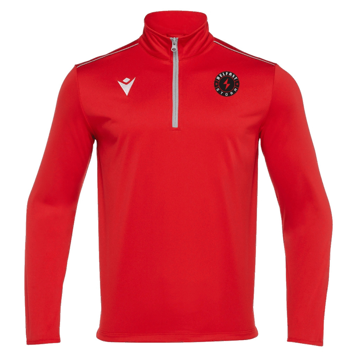 Belfast Storm Gaming - Havel 1/4 Zip Top Red - Macron - Stash Shop