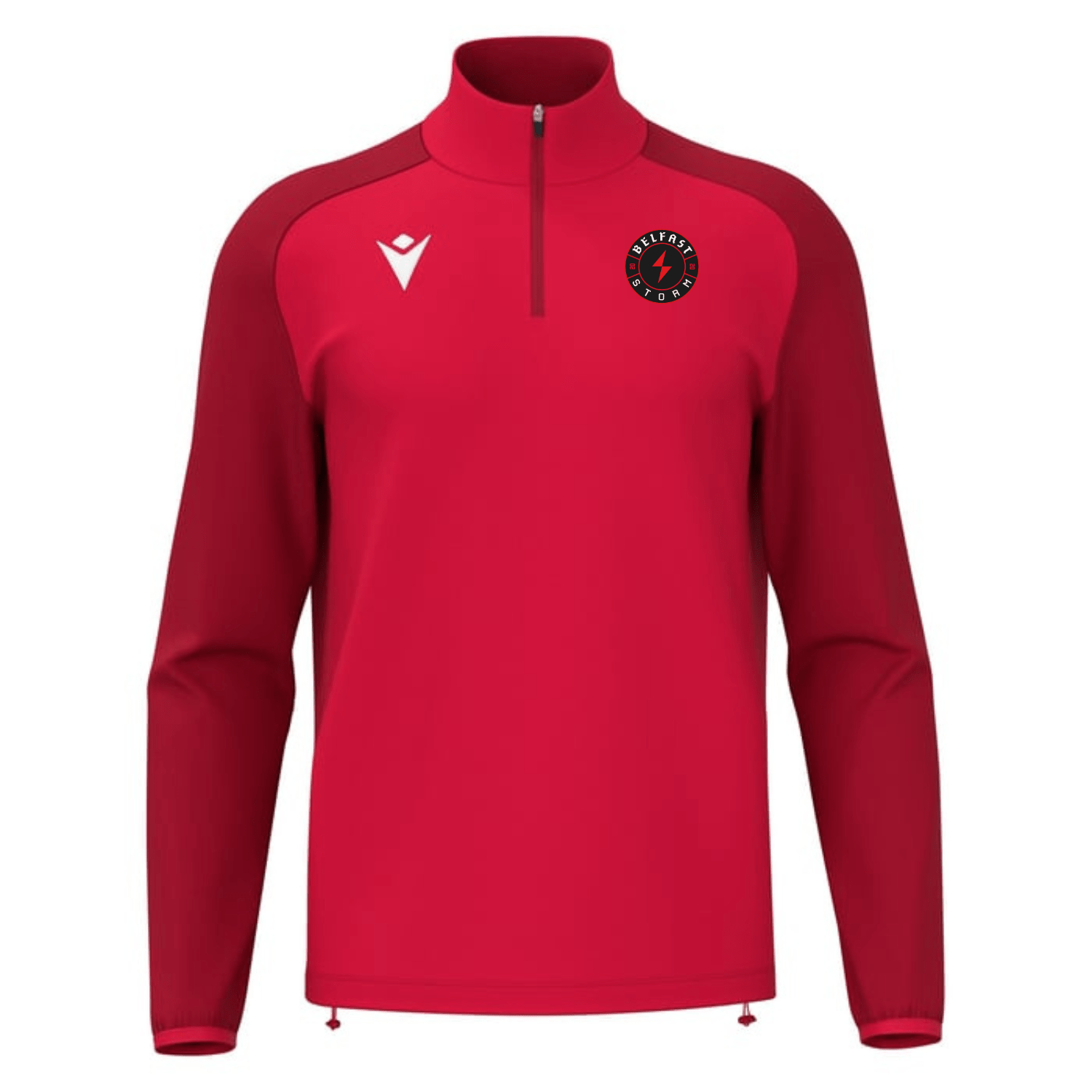 Belfast Storm Gaming - Isen 1/4 Zip Top Red - Macron - Stash Shop