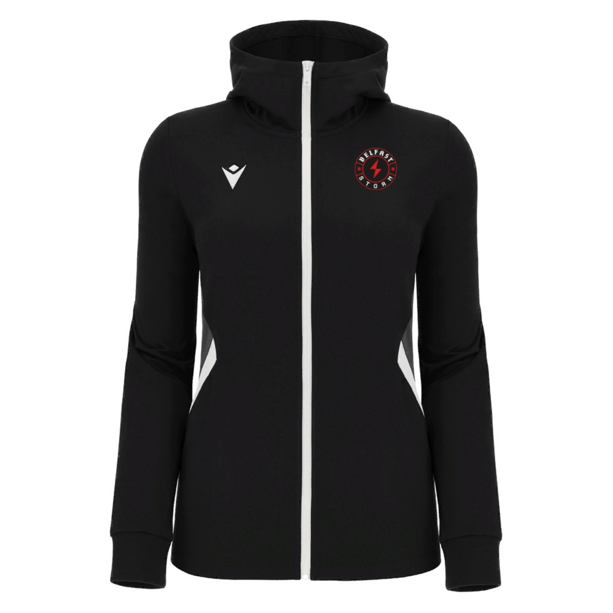 Belfast Storm Gaming - Ladies Bastet Full Zip Hoody Black - Macron - Stash Shop