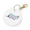 Lifestyle Gymnastics - Circular Key Clip - White