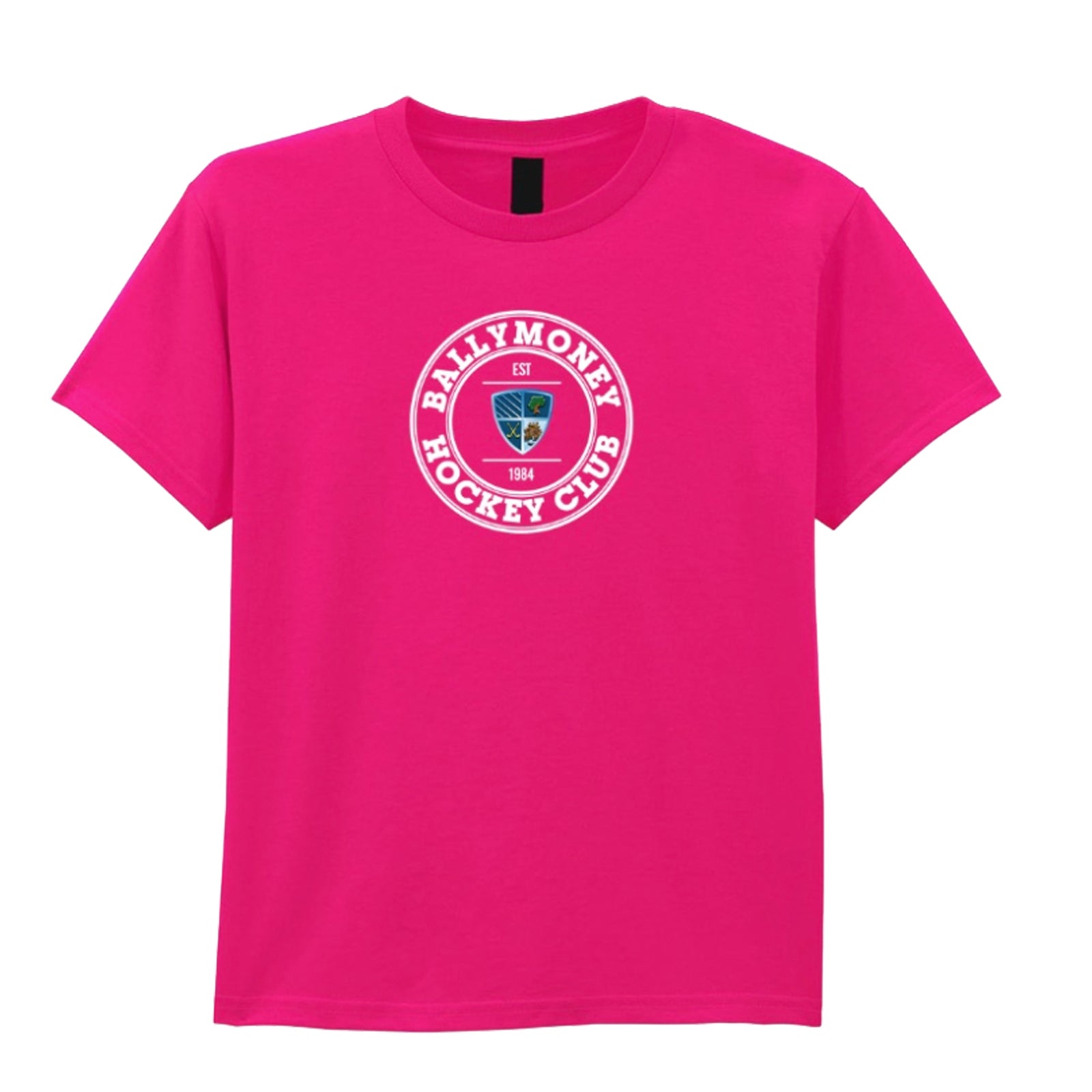 Ballymoney Hockey Club - Cotton Tee - Pink