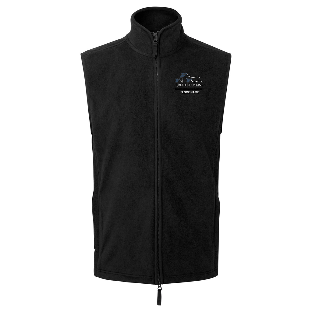 Bleu Du Maine Sheep Society Mens Fleece Gilet - Stash Shop - Stash Shop