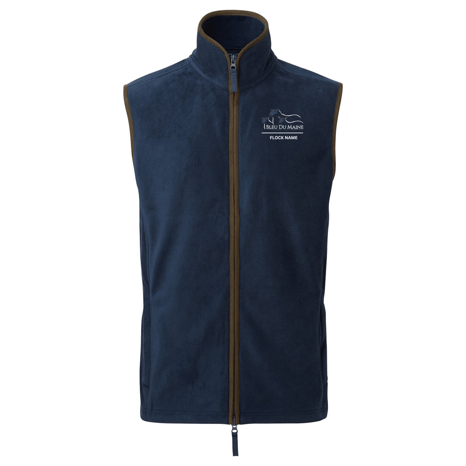 Bleu Du Maine Sheep Society Mens Fleece Gilet - Stash Shop - Stash Shop