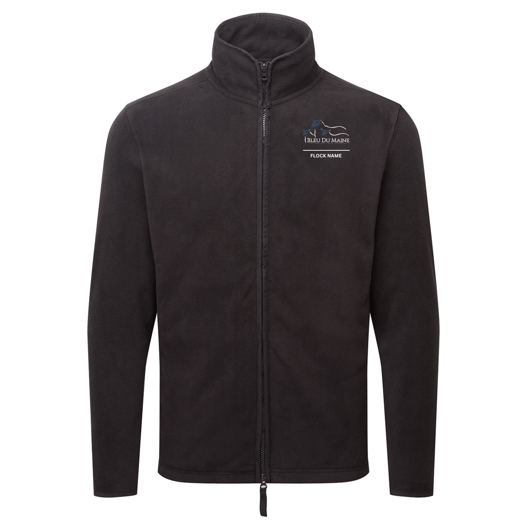 Bleu Du Maine Sheep Society Mens Fleece Jacket - Stash Shop - Stash Shop