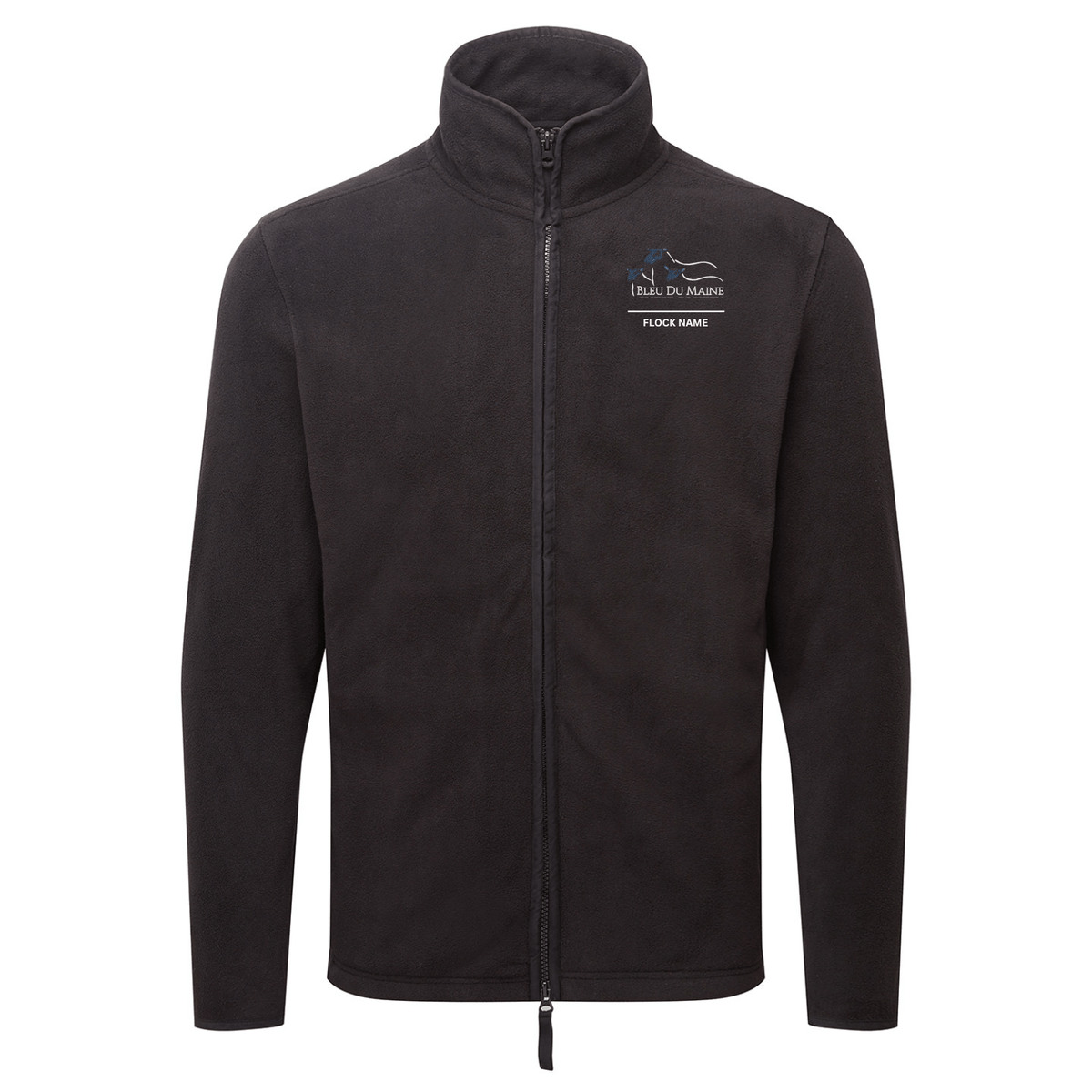 Bleu Du Maine Sheep Society Mens Fleece Jacket - Stash Shop - Stash Shop