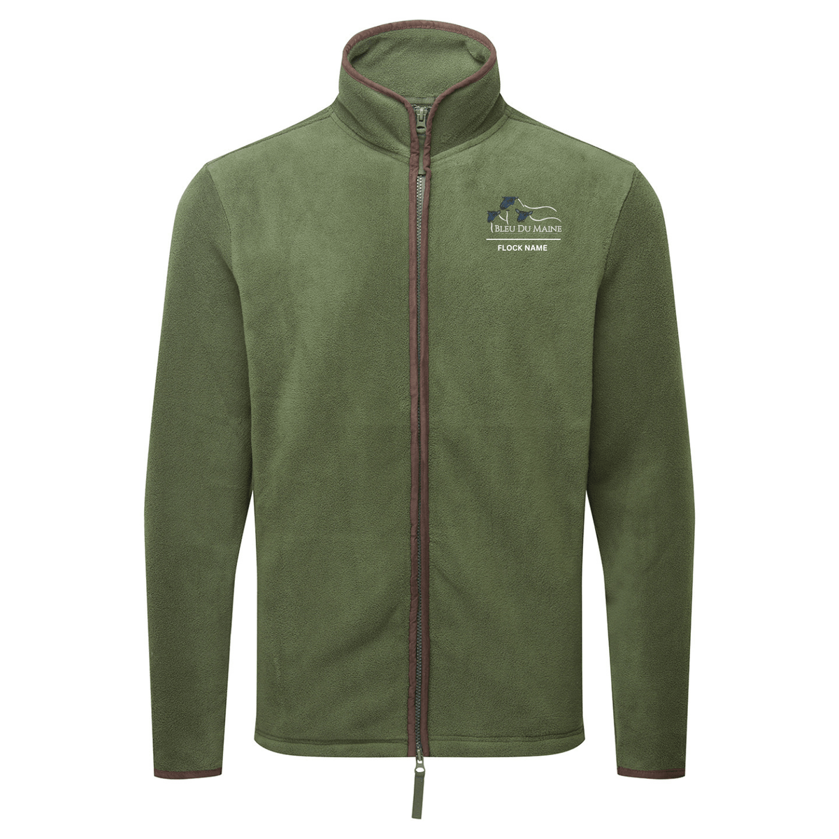 Bleu Du Maine Sheep Society Mens Fleece Jacket - Stash Shop - Stash Shop