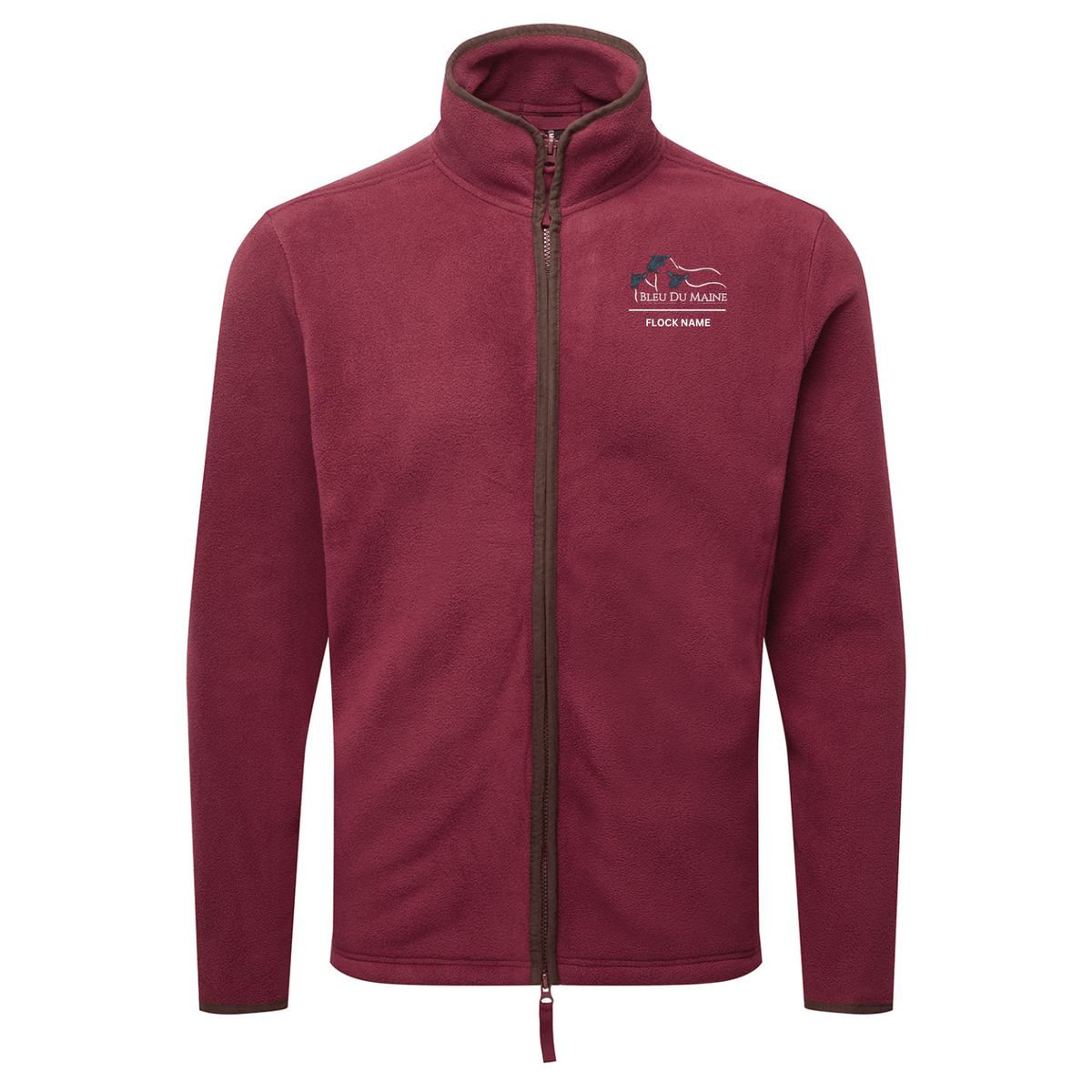 Bleu Du Maine Sheep Society Mens Fleece Jacket - Stash Shop - Stash Shop