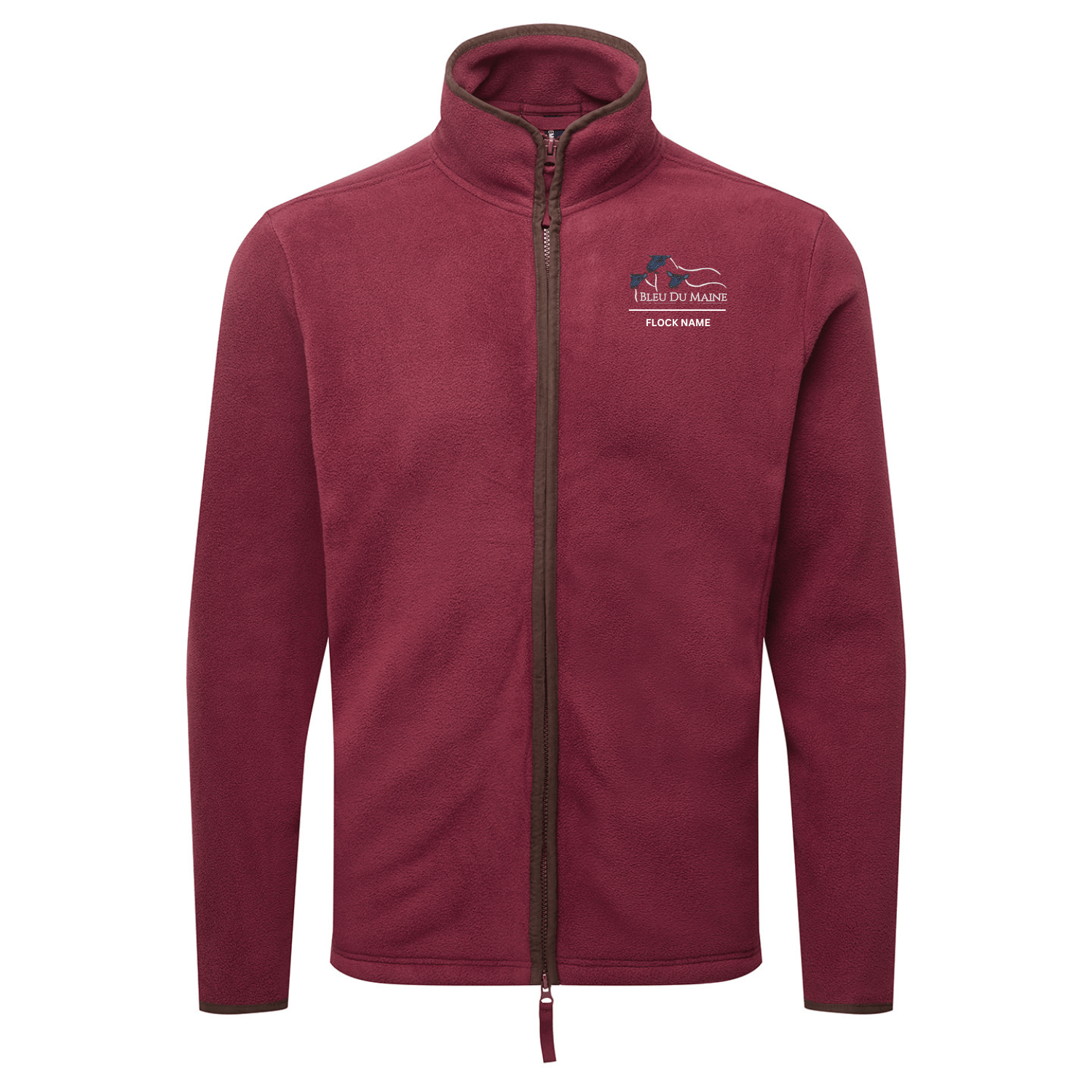 Bleu Du Maine Sheep Society Mens Fleece Jacket - Stash Shop - Stash Shop