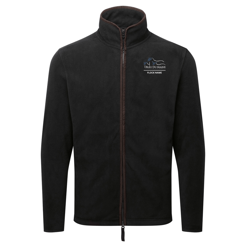 Bleu Du Maine Sheep Society Mens Fleece Jacket - Stash Shop - Stash Shop