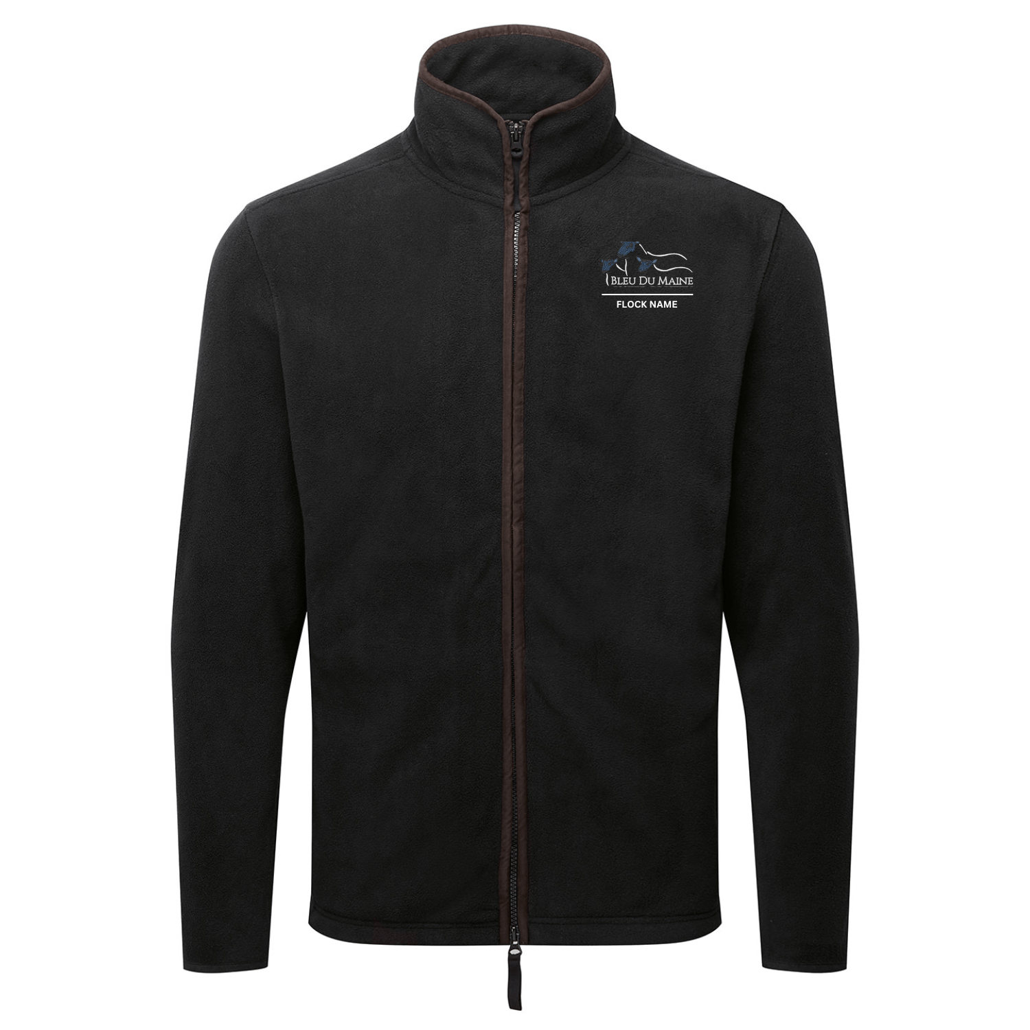 Bleu Du Maine Sheep Society Mens Fleece Jacket - Stash Shop - Stash Shop