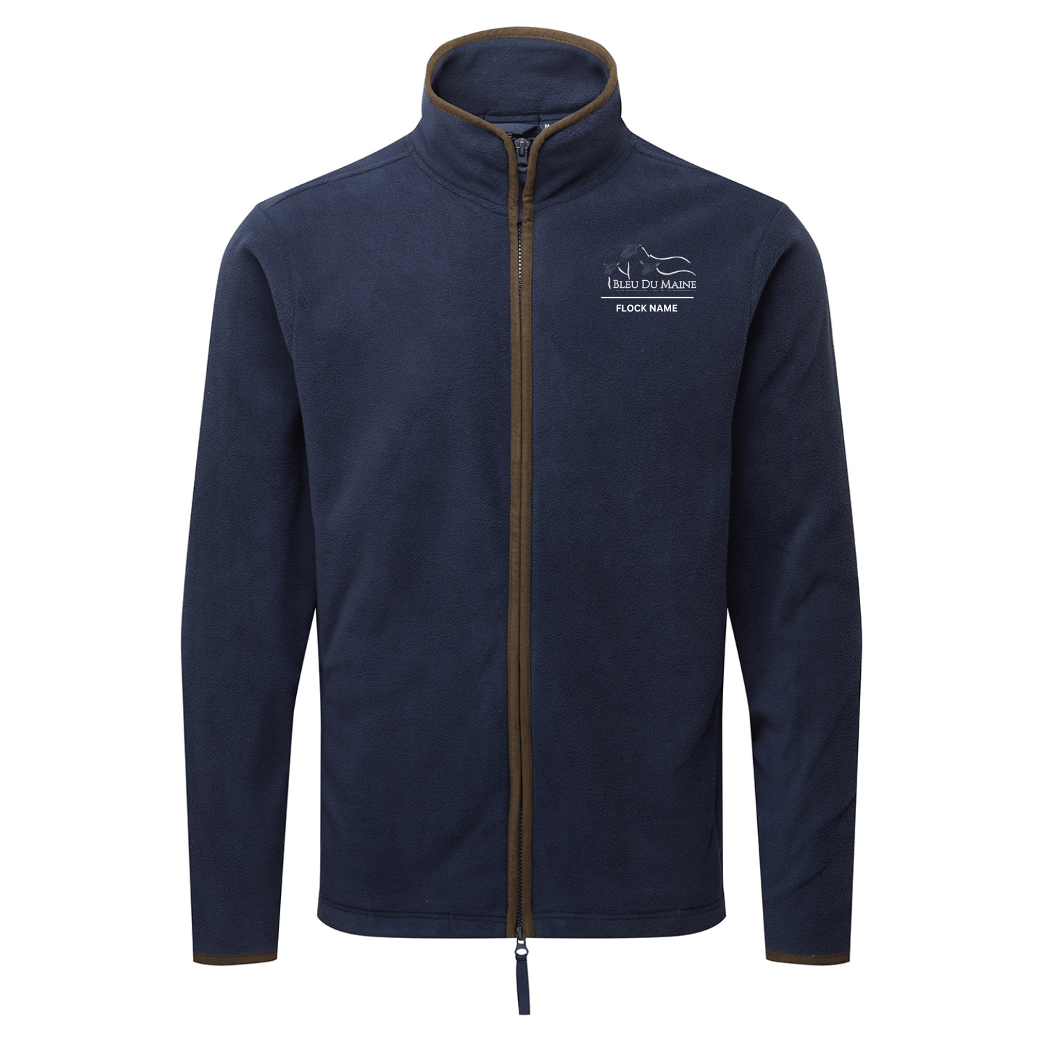 Bleu Du Maine Sheep Society Mens Fleece Jacket - Stash Shop - Stash Shop