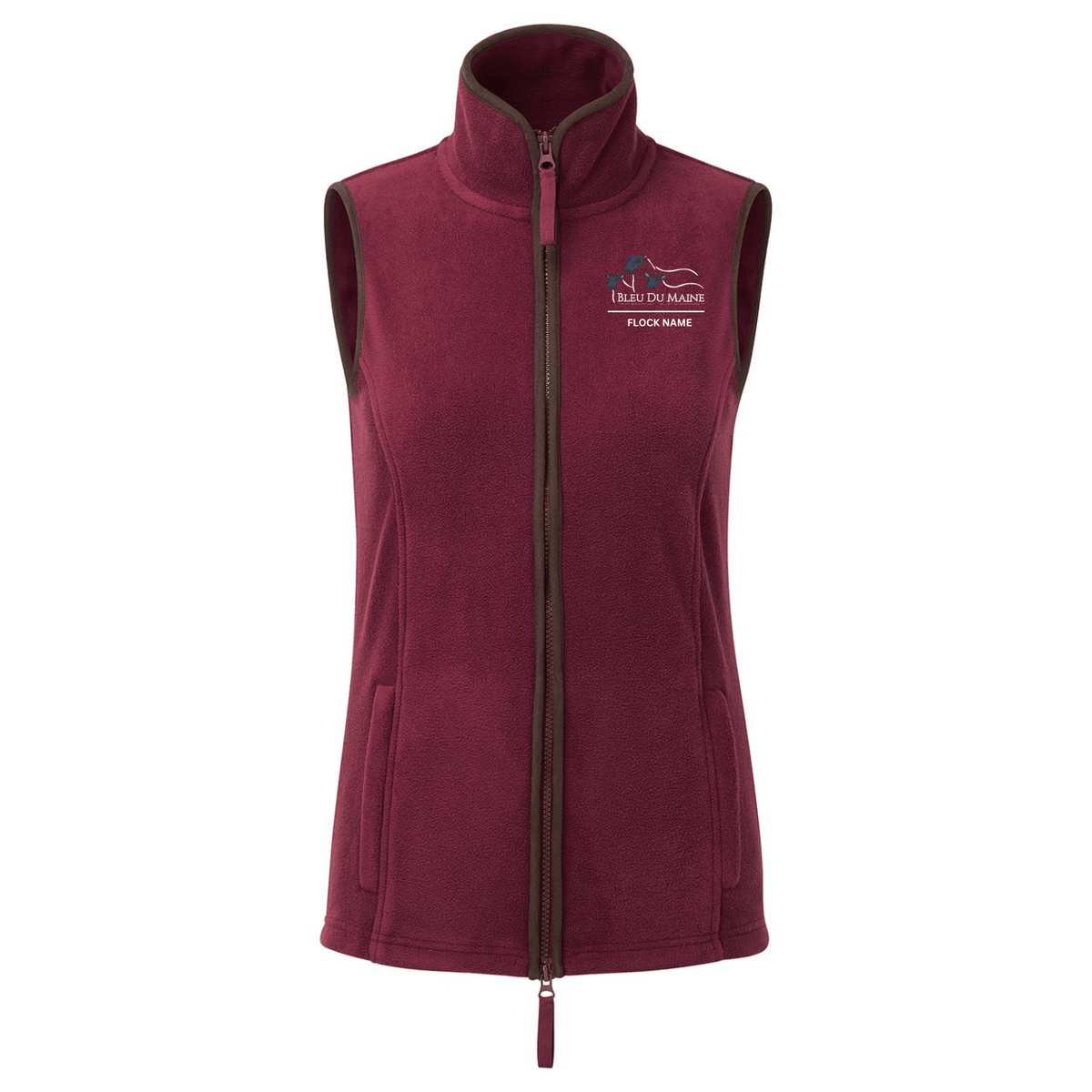 Bleu Du Maine Sheep Society Womens Fleece Gilet - Stash Shop - Stash Shop