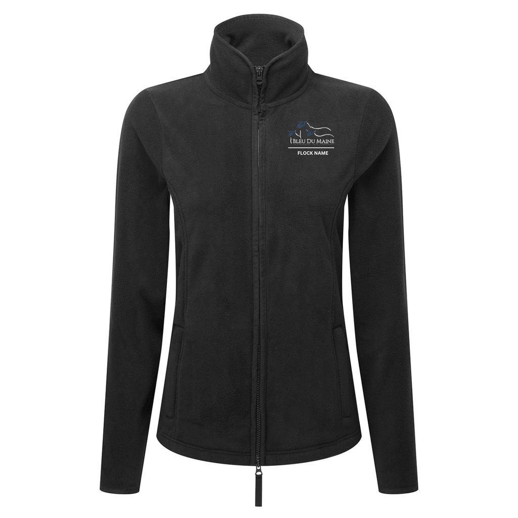 Bleu Du Maine Sheep Society Womens Fleece Jacket - Stash Shop - Stash Shop