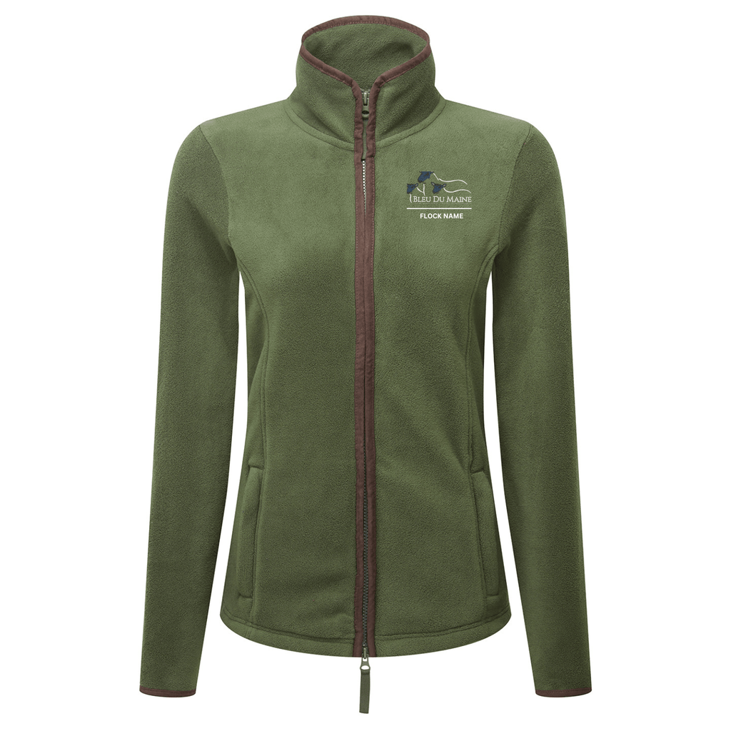 Bleu Du Maine Sheep Society Womens Fleece Jacket - Stash Shop - Stash Shop