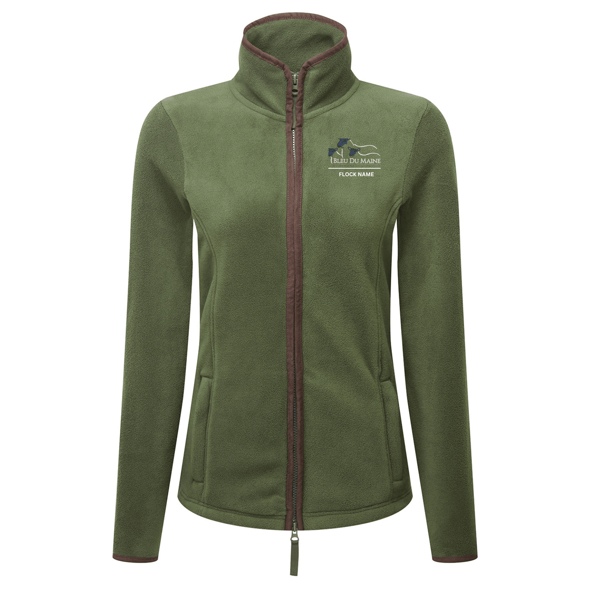 Bleu Du Maine Sheep Society Womens Fleece Jacket - Stash Shop - Stash Shop