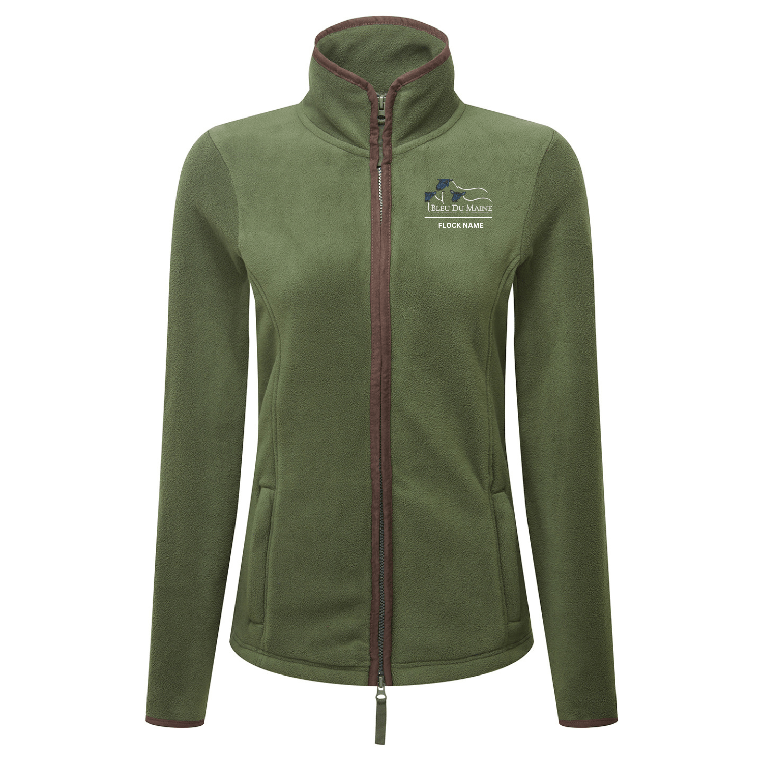 Bleu Du Maine Sheep Society Womens Fleece Jacket - Stash Shop - Stash Shop