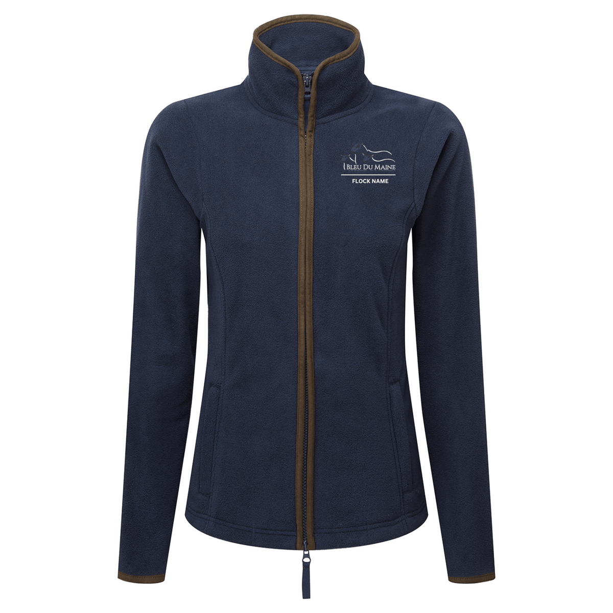 Bleu Du Maine Sheep Society Womens Fleece Jacket - Stash Shop - Stash Shop