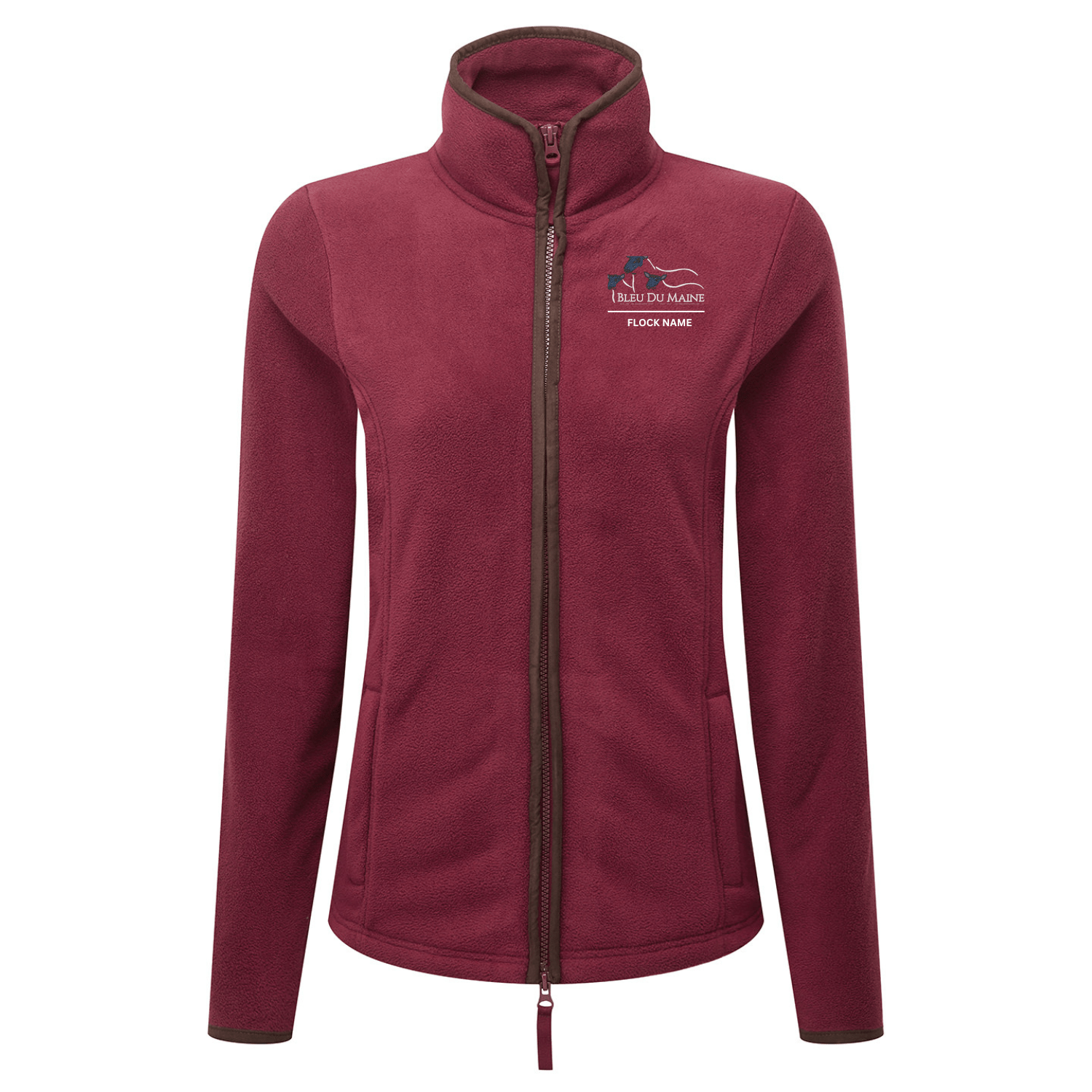 Bleu Du Maine Sheep Society Womens Fleece Jacket - Stash Shop - Stash Shop